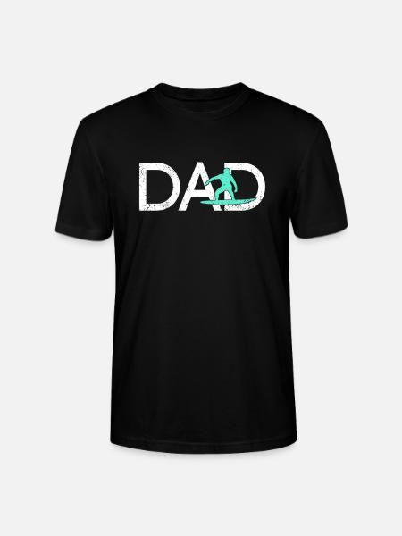 Papa surfeur - T-shirt bio CRAFTER Stanley Stella Unisexe - noir