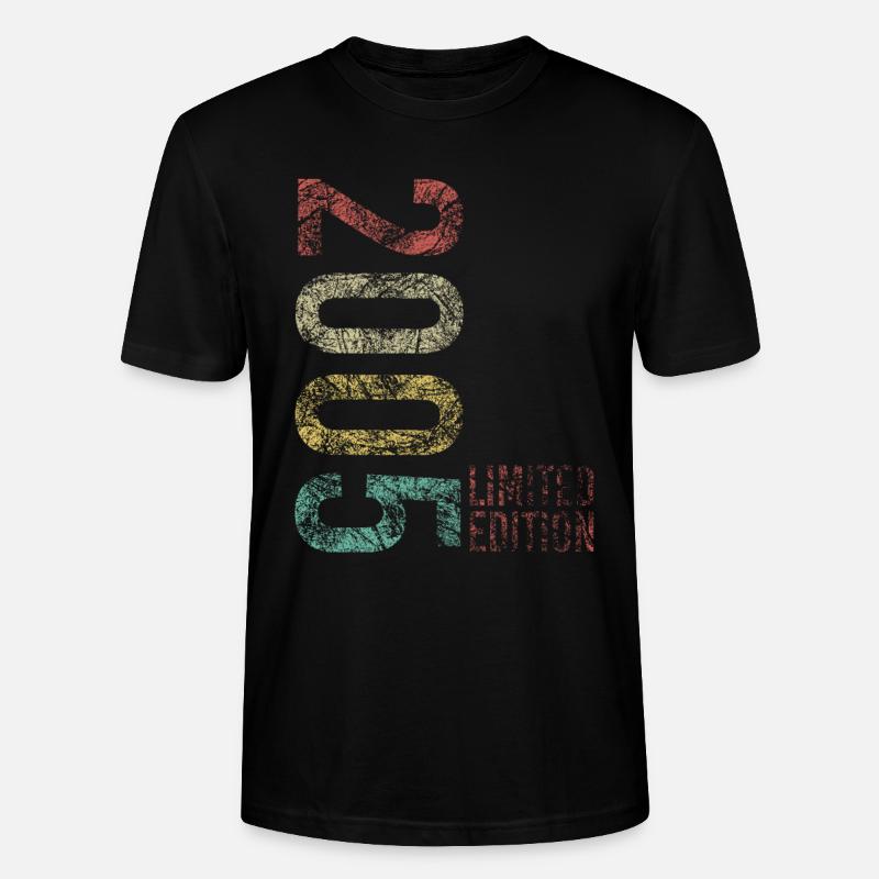 Edition 2005 18 ans - T-shirt bio CRAFTER Stanley Stella Unisexe - noir