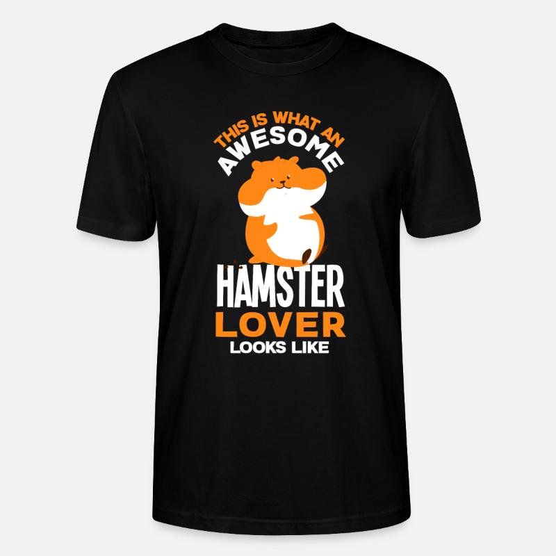 Lustiges Hamster Geschenk - Stanley/Stella Unisex Bio-T-Shirt CRAFTER - Schwarz