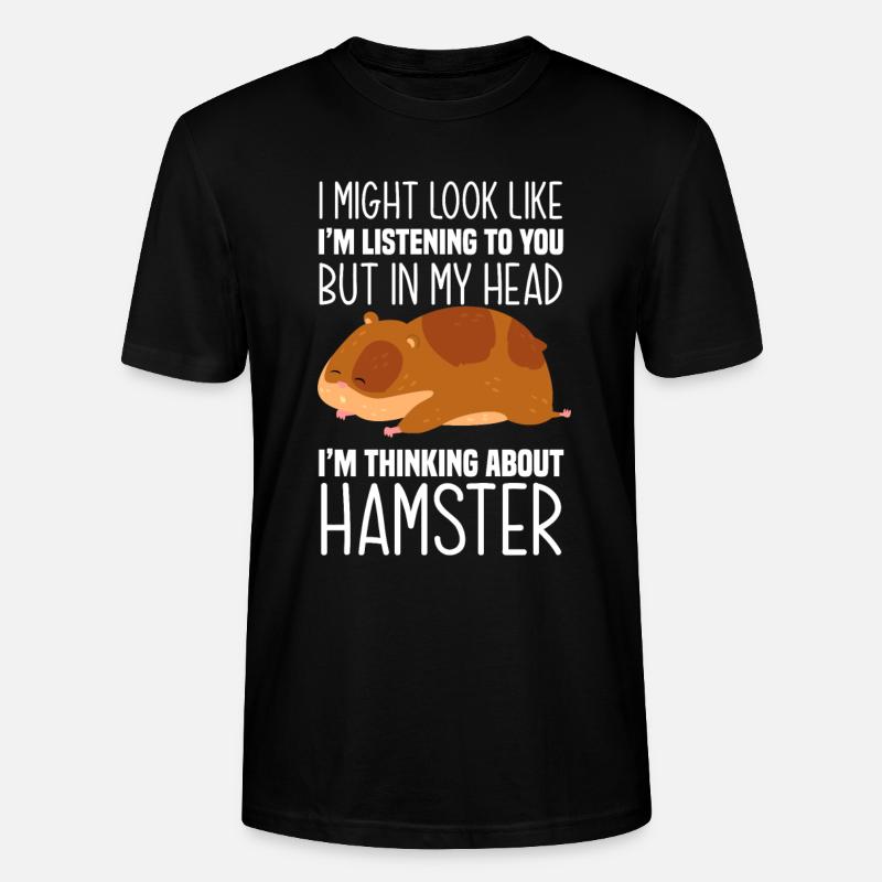 Lustiges Hamster Geschenk - Stanley/Stella Unisex Bio-T-Shirt CRAFTER - Schwarz