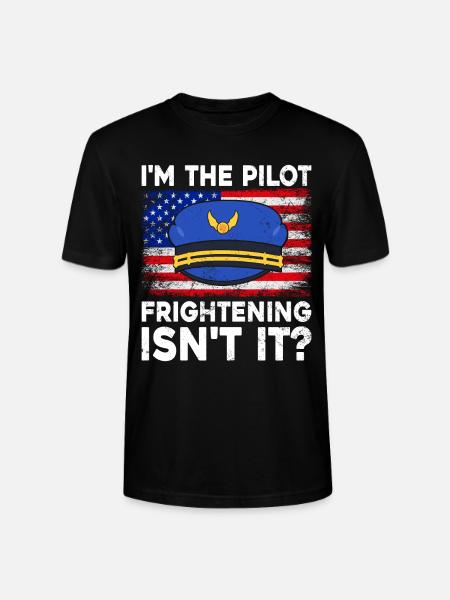 Ich Bin Pilot - Flugkaptiän Passagierflugzeug - Stanley/Stella Unisex Bio-T-Shirt CRAFTER - Schwarz