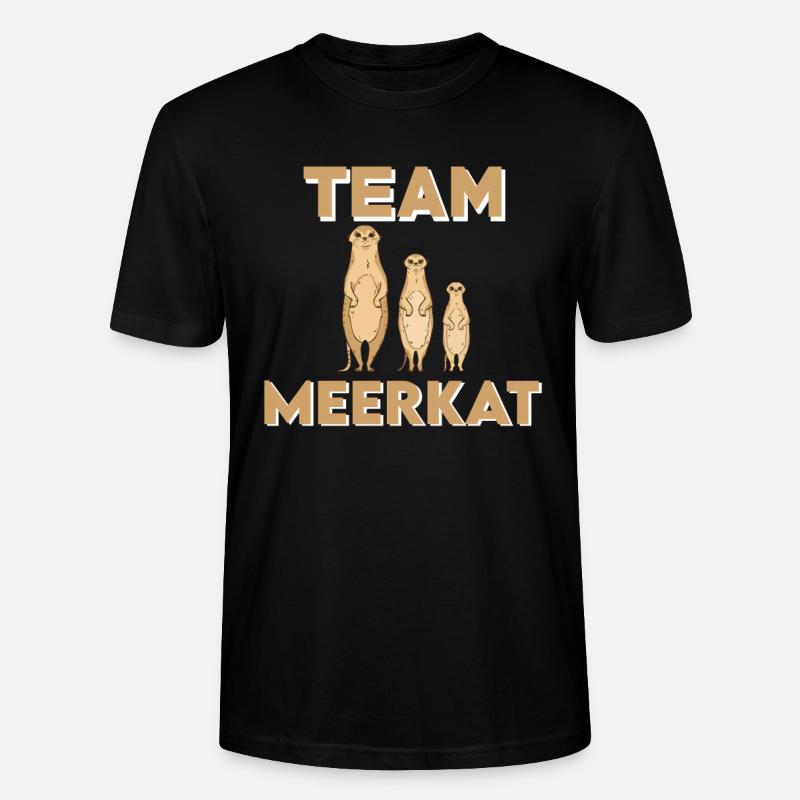 Team Erdmännchen - Stanley/Stella Unisex Bio-T-Shirt CRAFTER - Schwarz