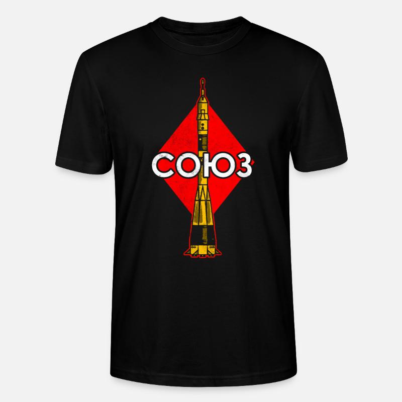Sojus Rakete - Stanley/Stella Unisex Bio-T-Shirt CRAFTER - Schwarz