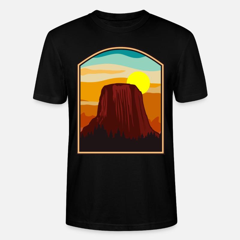 Devils Tower National Monument - Stanley/Stella Unisex Bio-T-Shirt CRAFTER - Schwarz