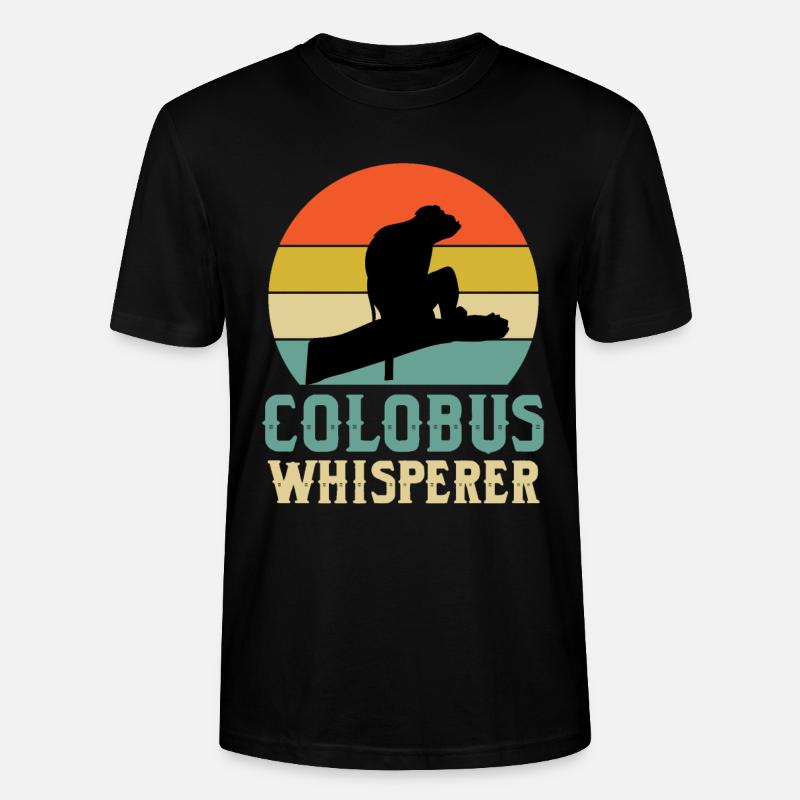 Colobus-flüsterer - Stanley/Stella Unisex Bio-T-Shirt CRAFTER - Schwarz