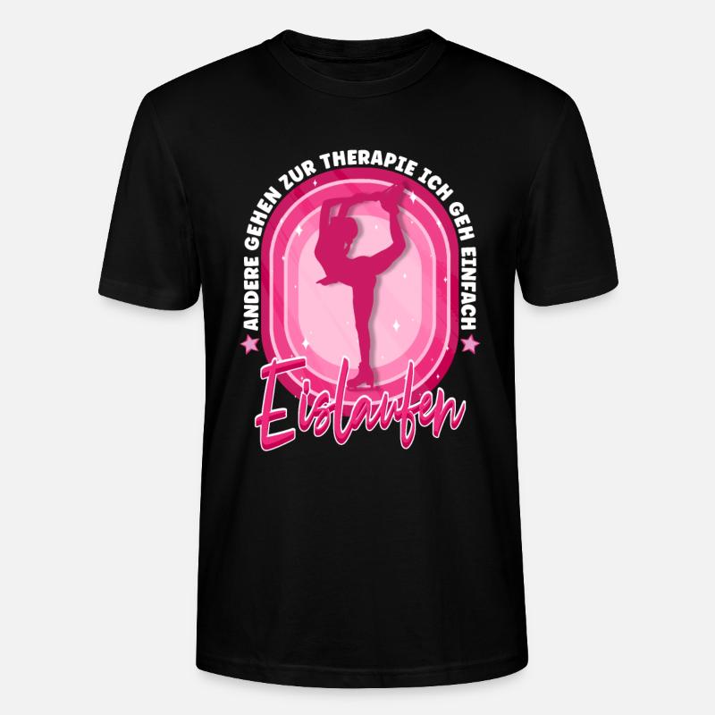 Eislaufen - Stanley/Stella Unisex Bio-T-Shirt CRAFTER - Schwarz