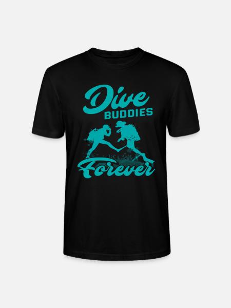 Diving Diver Friends Gift - Stanley/Stella CRAFTER Unisex Organic T-Shirt - black