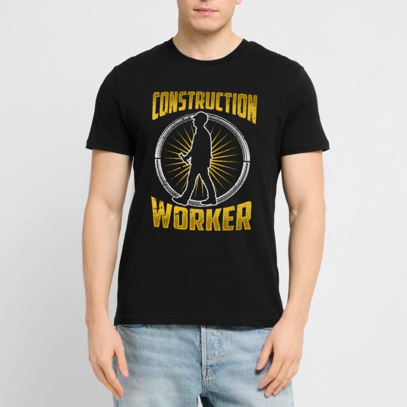 Construction Worker Construction Team Construction Site Teamwork Stanley/Stella CRAFTER Unisex Organic T-Shirt