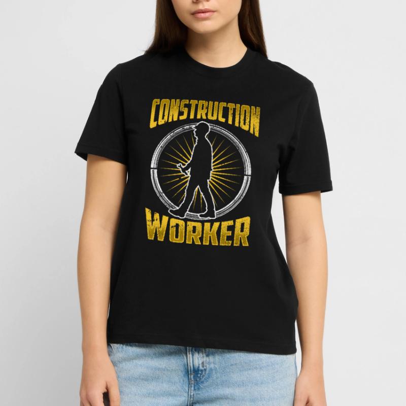 Construction Worker Construction Team Construction Site Teamwork Stanley/Stella CRAFTER Unisex Organic T-Shirt