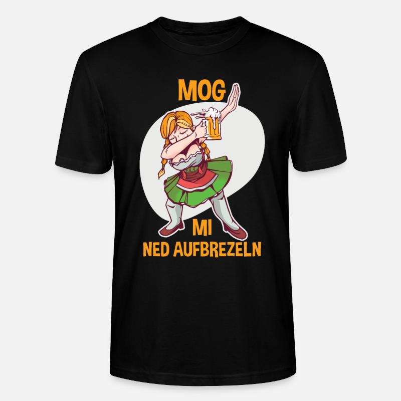 Trachten München Dirndl - Stanley/Stella Unisex Bio-T-Shirt CRAFTER - Schwarz