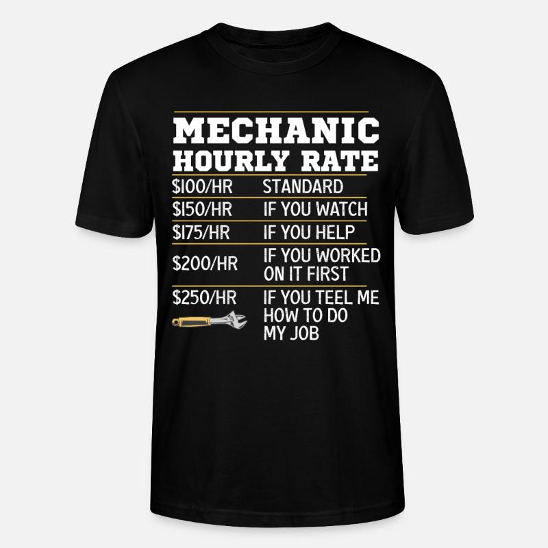 Mechanical Ignition - Work Engineer - Stanley/Stella CRAFTER Unisex Organic T-Shirt - black