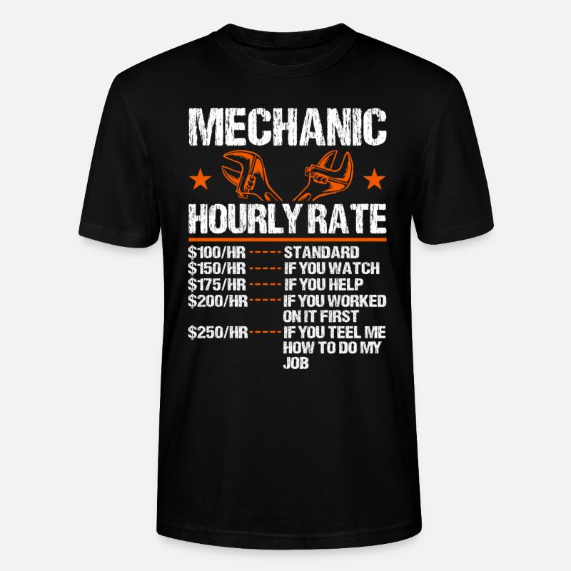 Mechanical Ignition - Work Engineer - Stanley/Stella CRAFTER Unisex Organic T-Shirt - black