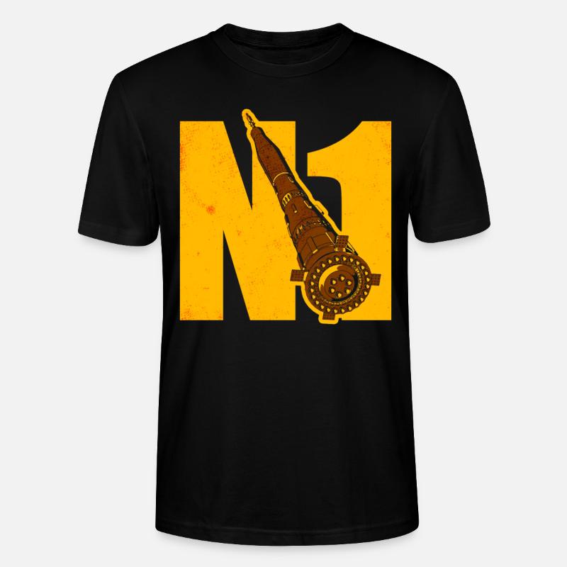 Missile N1 Union soviétique - T-shirt bio CRAFTER Stanley Stella Unisexe - noir