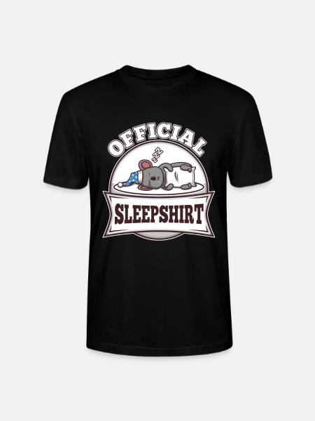 Official Sleeping Shirt Koala - Stanley/Stella CRAFTER Unisex Organic T-Shirt - black