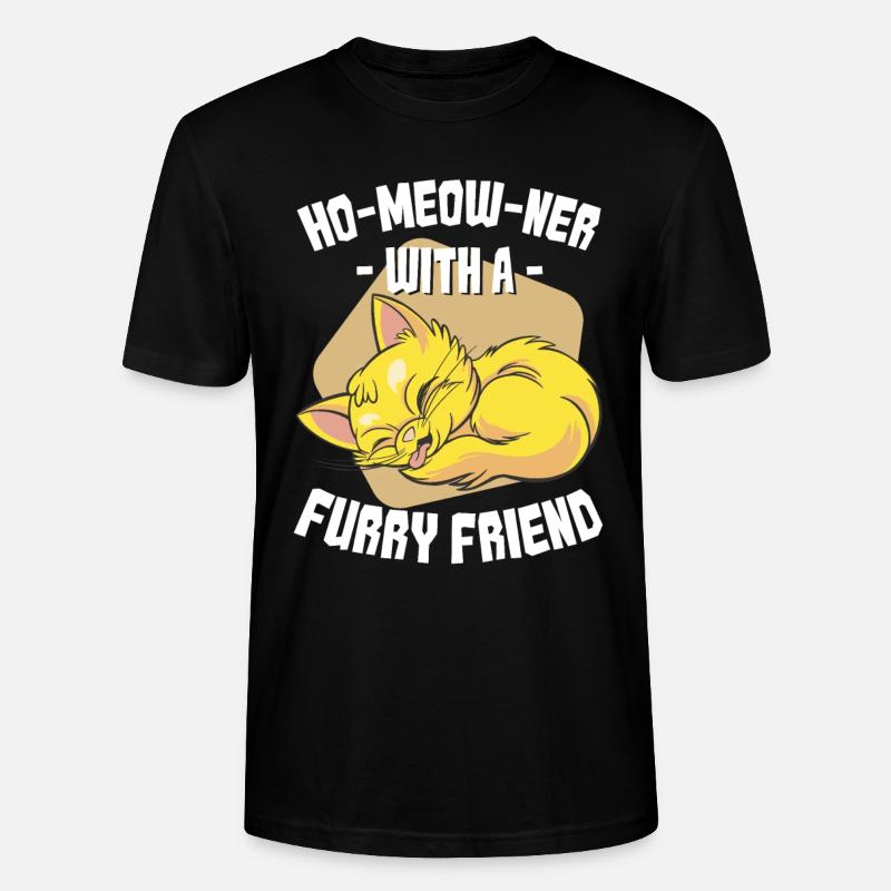 Pendaison de crémaillère Chat - T-shirt bio CRAFTER Stanley Stella Unisexe - noir
