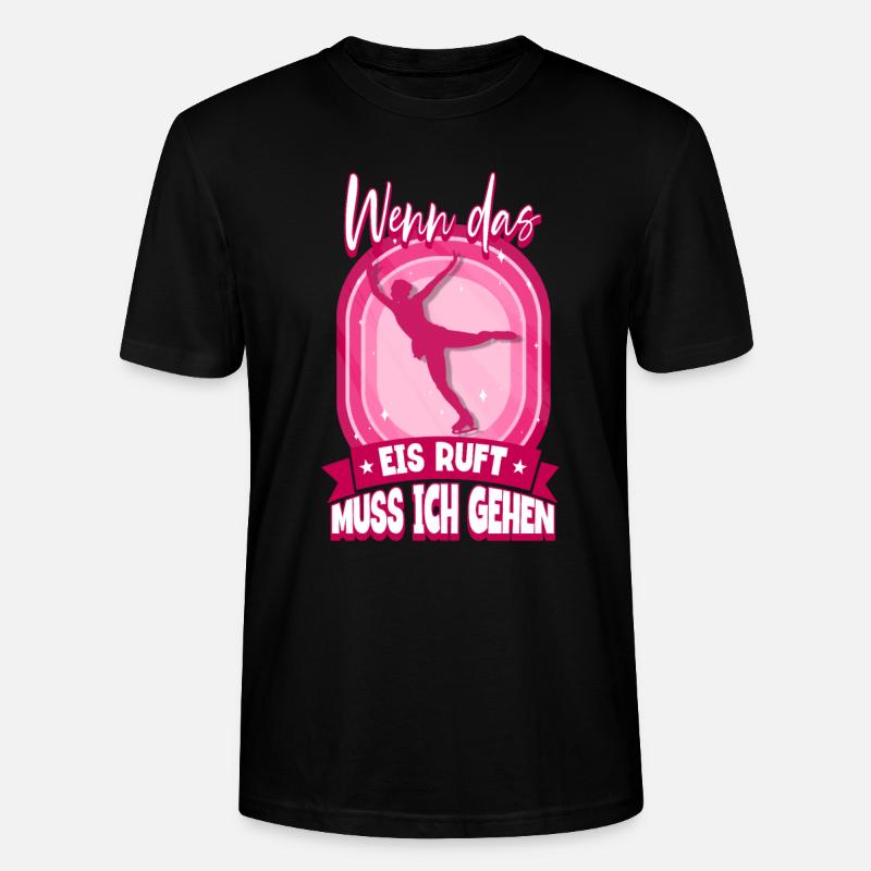 Eislaufen - Stanley/Stella Unisex Bio-T-Shirt CRAFTER - Schwarz