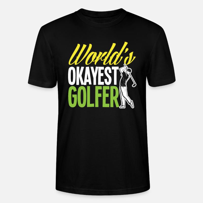 Fun Golf Golf Golfer Gift - Stanley/Stella CRAFTER Unisex Organic T-Shirt - black