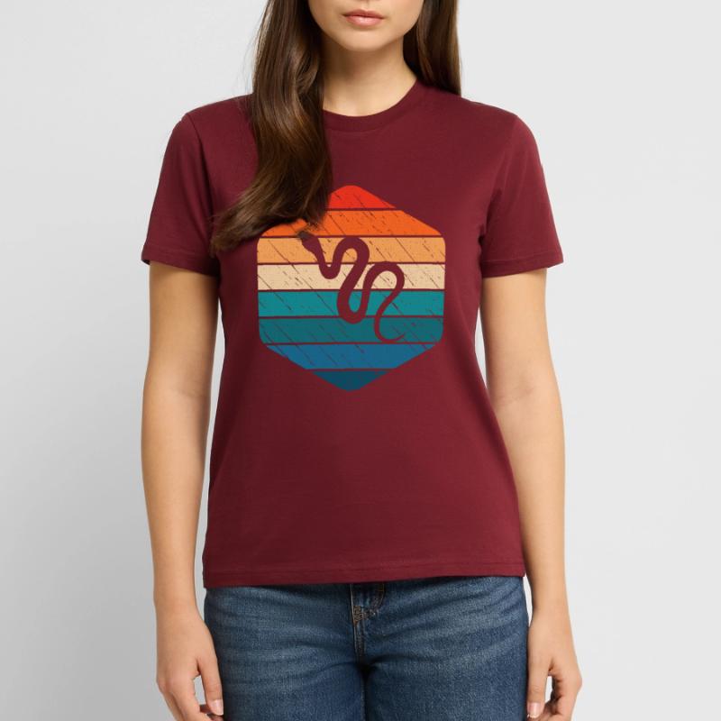 Snake Retro Reptile Python Gift idea Stanley/Stella CRAFTER Unisex Organic T-Shirt