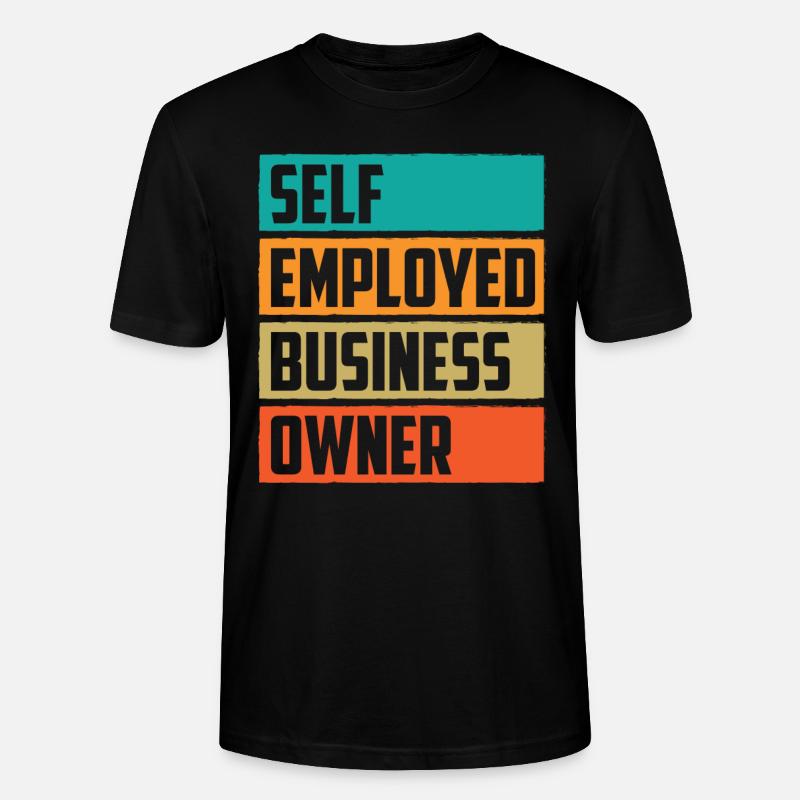 Selbständiger Geschäftsinhaber Selbstständig - Stanley/Stella Unisex Bio-T-Shirt CRAFTER - Schwarz