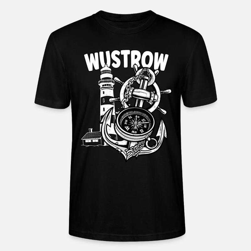 Wustrow - T-shirt bio CRAFTER Stanley Stella Unisexe - noir