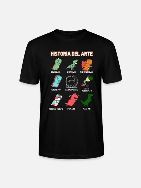 Kunstgeschichte Dinosaurier Spanisch - Stanley/Stella Unisex Bio-T-Shirt CRAFTER - Schwarz