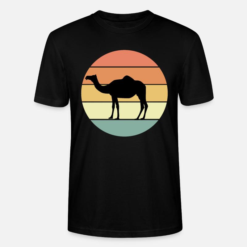 Conception de chameau rétro - T-shirt bio CRAFTER Stanley Stella Unisexe - noir