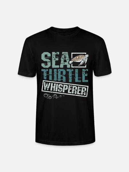 Sea turtle whisperer - Stanley/Stella CRAFTER Unisex Organic T-Shirt - black