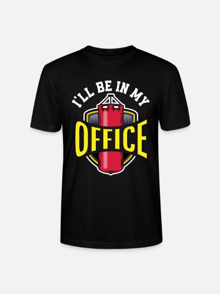 Funny Boxing Boxer Gift - Stanley/Stella CRAFTER Unisex Organic T-Shirt - black