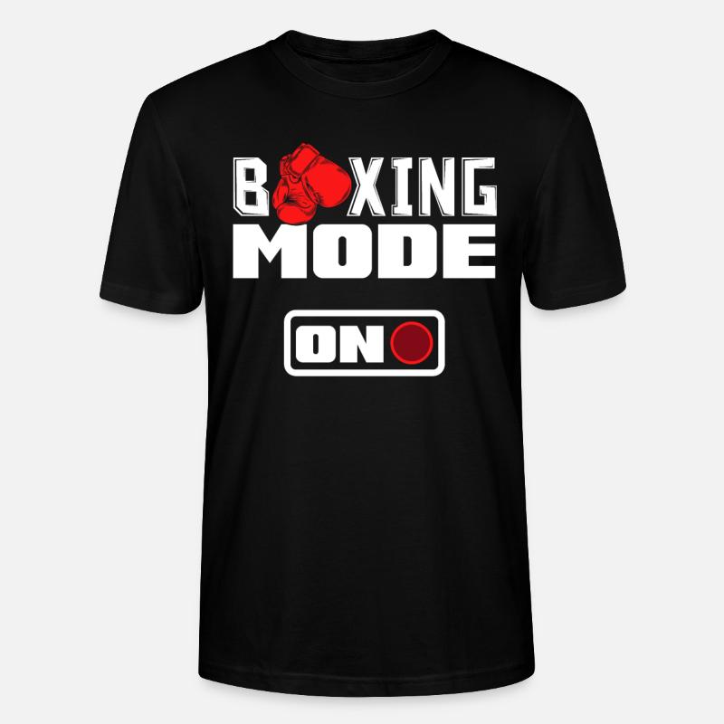 Lustiges Boxen Boxer Geschenk - Stanley/Stella Unisex Bio-T-Shirt CRAFTER - Schwarz