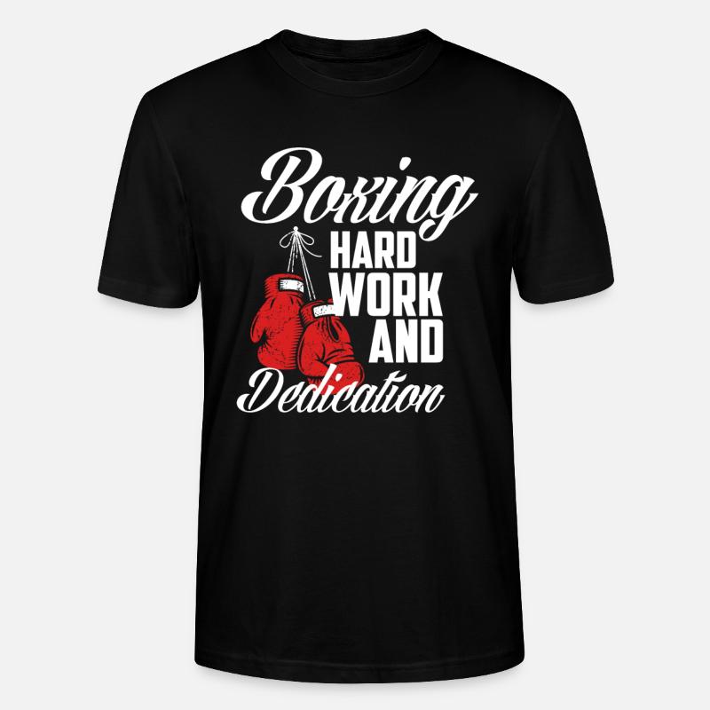 Lustiges Boxen Boxer Geschenk - Stanley/Stella Unisex Bio-T-Shirt CRAFTER - Schwarz