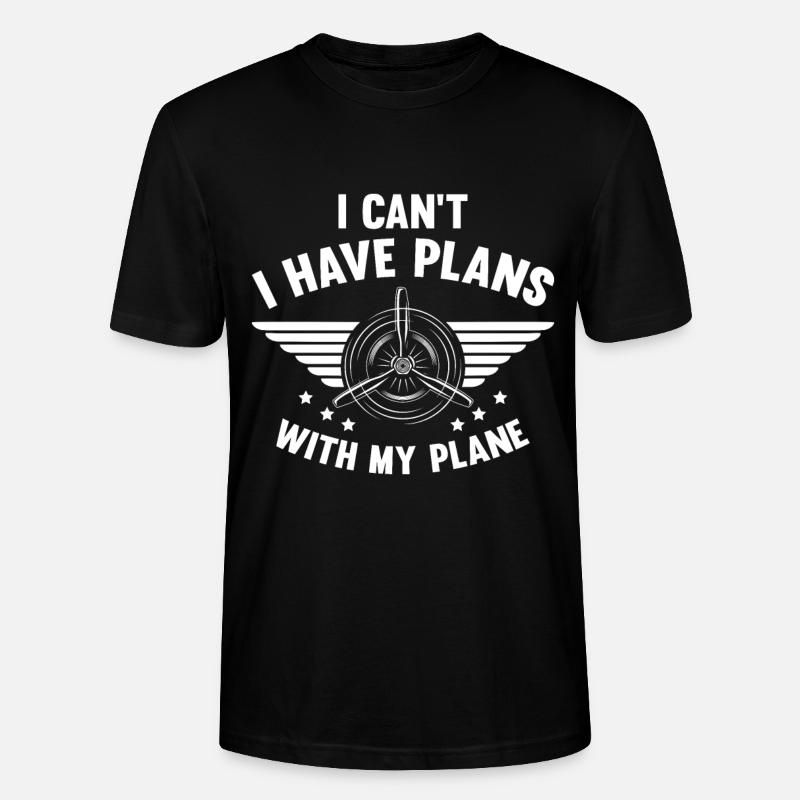 Airline Pilot Flugzeugpilot Fluggesellschaft - Stanley/Stella Unisex Bio-T-Shirt CRAFTER - Schwarz