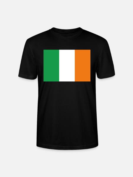 Drapeau officiel de l’Irlande Irish Country Pride - T-shirt bio CRAFTER Stanley Stella Unisexe - noir