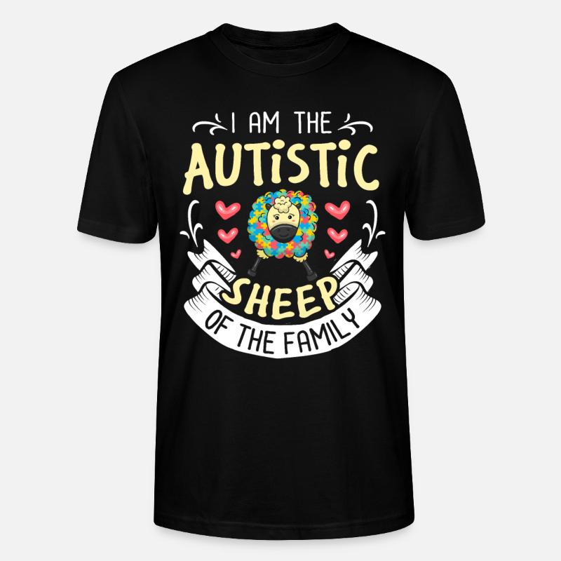 Autismus - Stanley/Stella Unisex Bio-T-Shirt CRAFTER - Schwarz