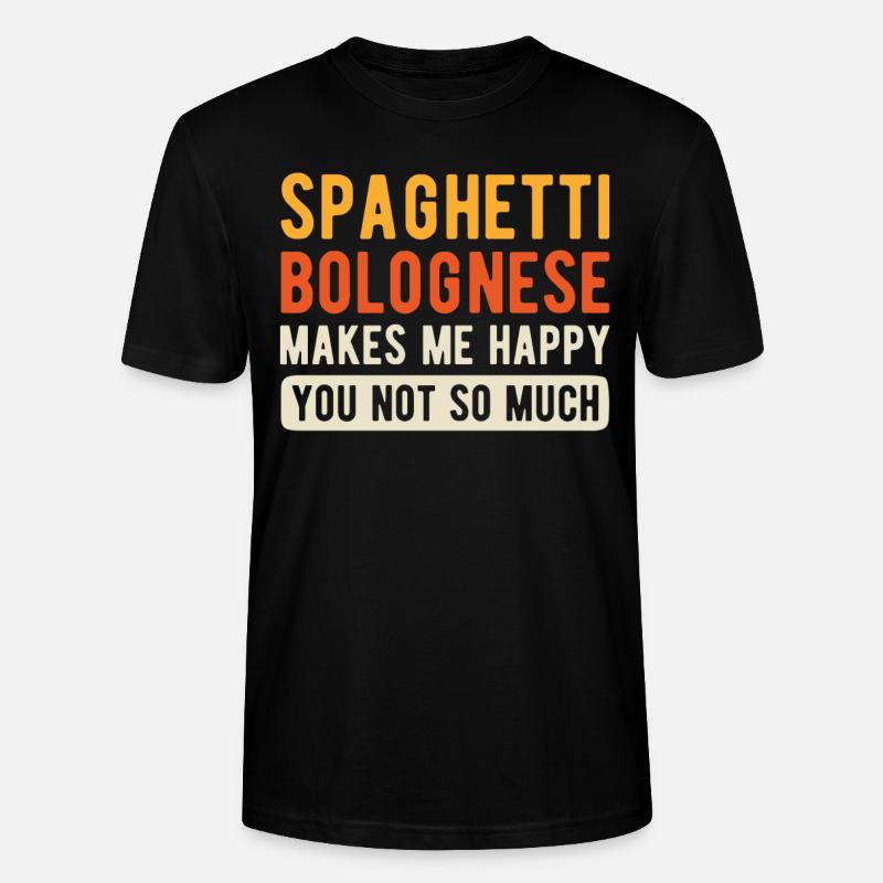 Spaghetti Bolognese - Stanley/Stella Unisex Bio-T-Shirt CRAFTER - Schwarz
