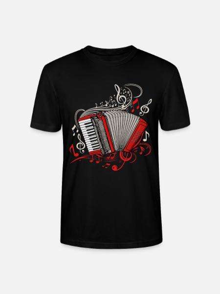 Dragspelare Män Musikinstrument Dragspel - Ekologisk T-shirt CRAFTER unisex från Stanley/Stella - svart