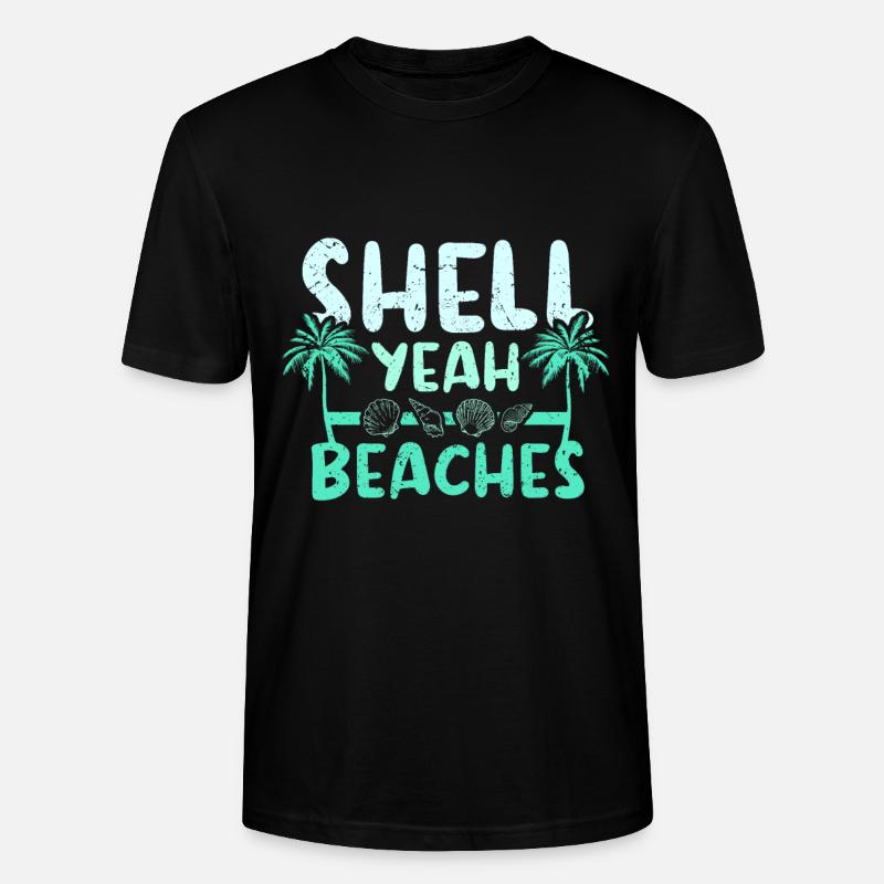 Shell yeah beaches - Stanley/Stella Unisex Bio-T-Shirt CRAFTER - Schwarz