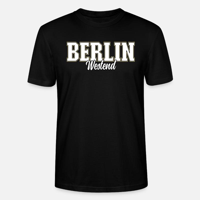 Berlin Westend - T-shirt bio CRAFTER Stanley Stella Unisexe - noir