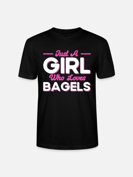 Bagel Food Gift Bagel - Stanley/Stella CRAFTER Unisex Organic T-Shirt - black