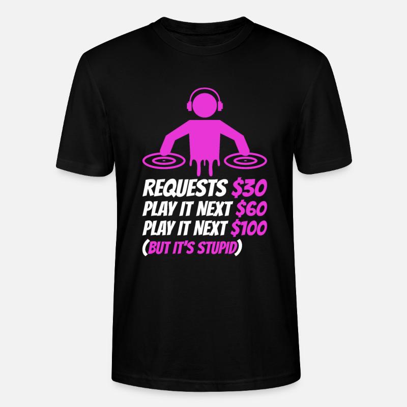 DJ Request - Stanley/Stella CRAFTER Unisex Organic T-Shirt - black