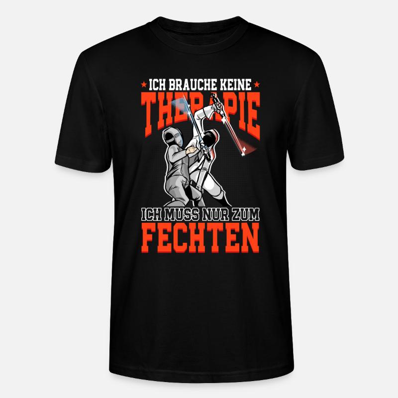 Fechten - Stanley/Stella Unisex Bio-T-Shirt CRAFTER - Schwarz