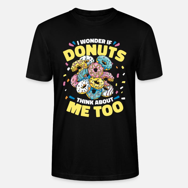 Donut Donuts Candy Bagel - T-shirt bio CRAFTER Stanley Stella Unisexe - noir