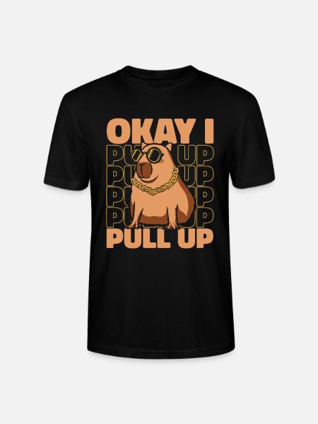 Capybara Rodent Animal - Stanley/Stella CRAFTER Unisex Organic T-Shirt - black