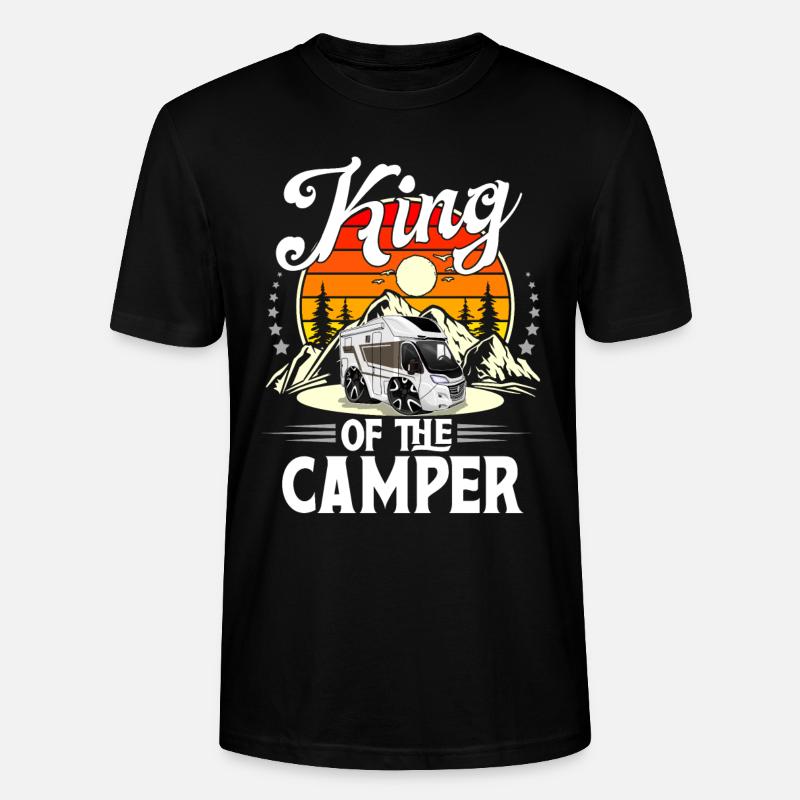 Camping Camper Campen - Stanley/Stella Unisex Bio-T-Shirt CRAFTER - Schwarz