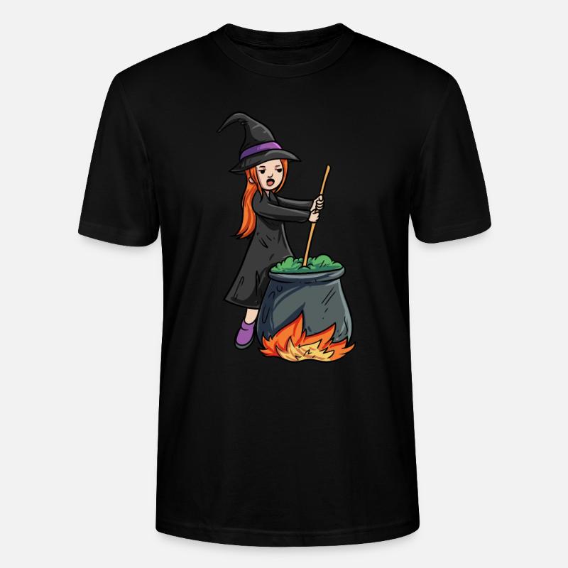 Hexe Kessel - Stanley/Stella Unisex Bio-T-Shirt CRAFTER - Schwarz