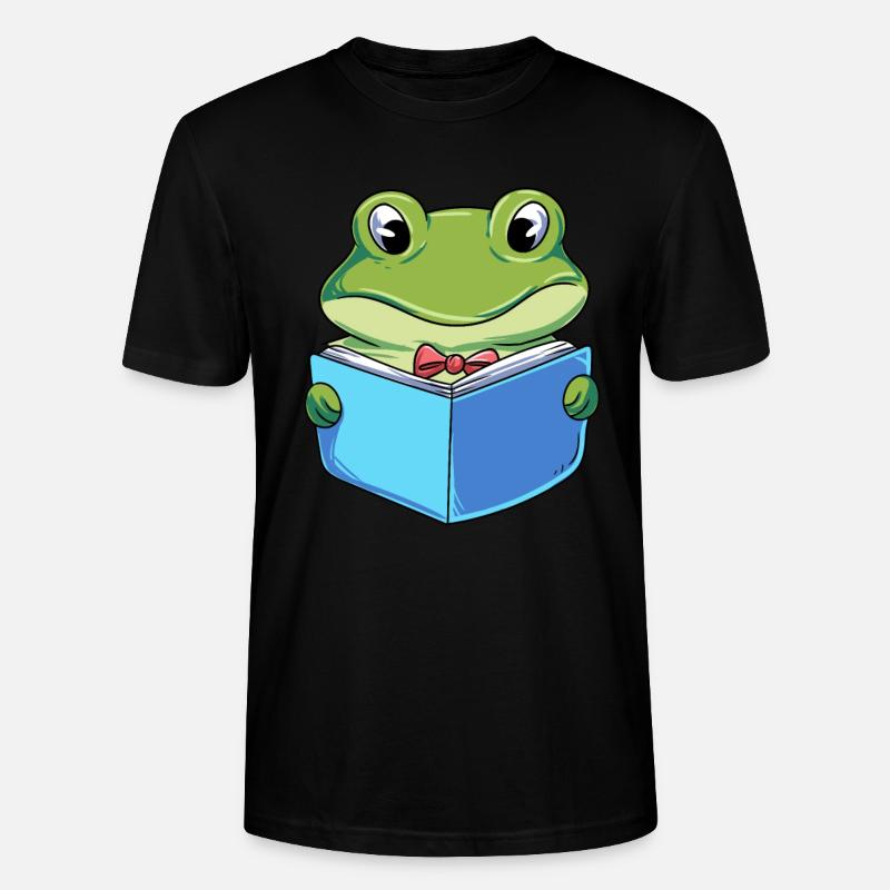 Frosch Lesebuch - Stanley/Stella Unisex Bio-T-Shirt CRAFTER - Schwarz