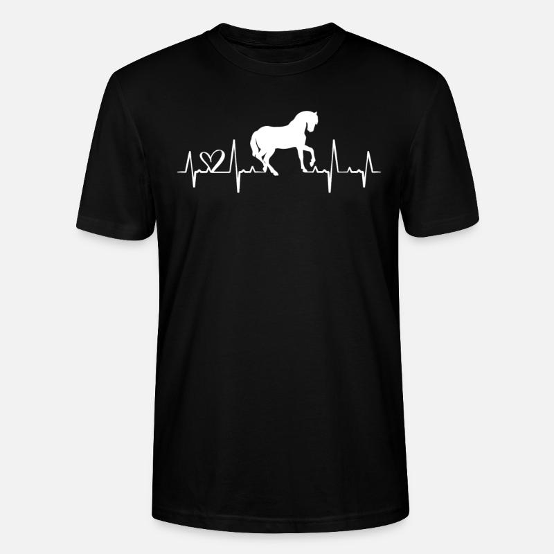 Pferde - Stanley/Stella Unisex Bio-T-Shirt CRAFTER - Schwarz