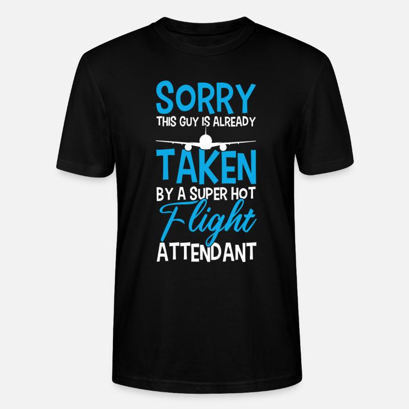 Flugbegleiter Stewardess Cabin Crew - Stanley/Stella Unisex Bio-T-Shirt CRAFTER - Schwarz