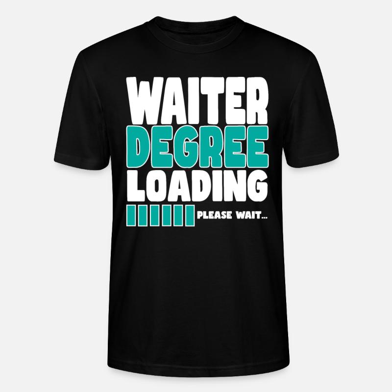 Kellner lädt Ausbildung - Stanley/Stella Unisex Bio-T-Shirt CRAFTER - Schwarz