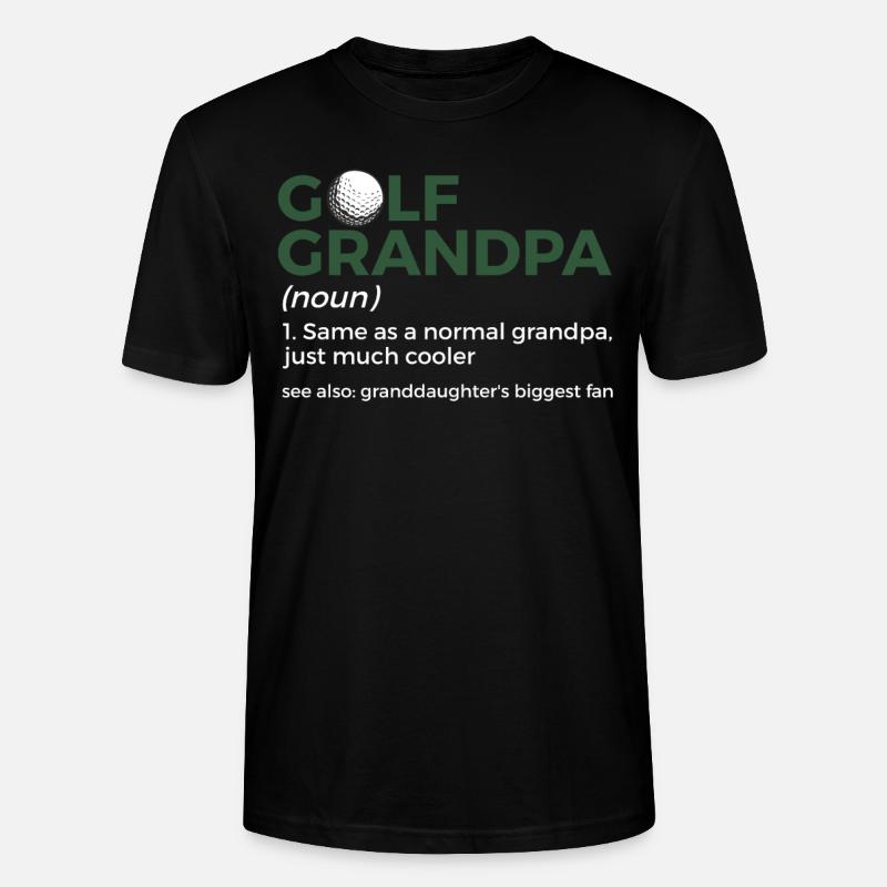 Golf Spieler Spruch Geschenkidee - Stanley/Stella Unisex Bio-T-Shirt CRAFTER - Schwarz