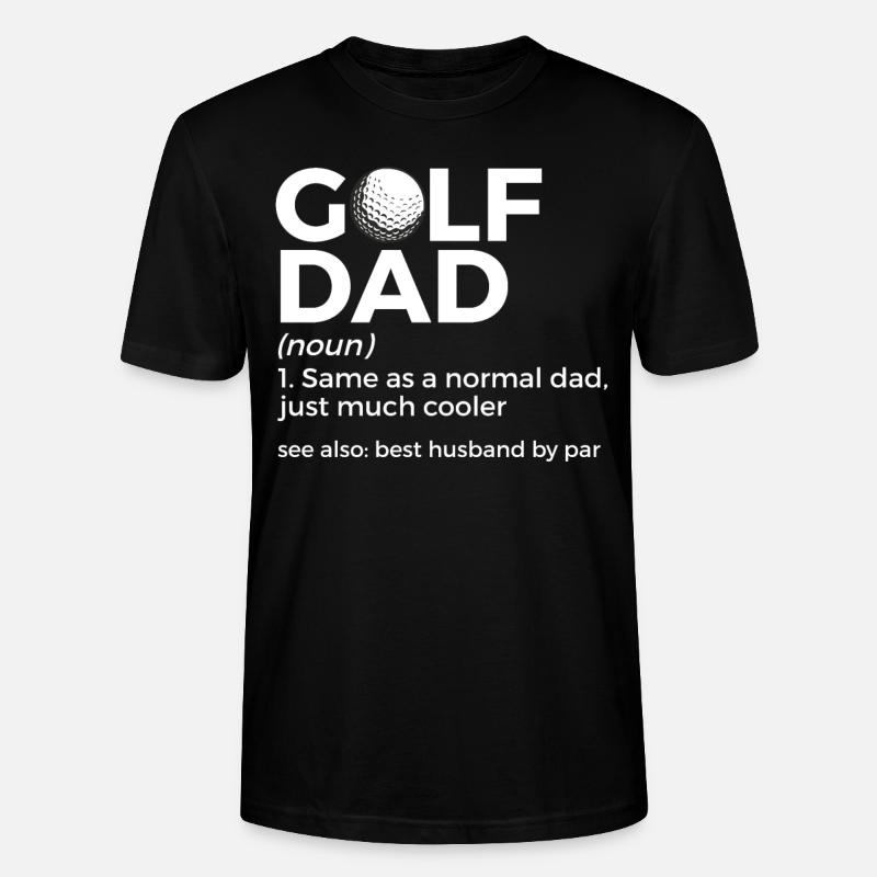 Golf Spieler Spruch Geschenkidee - Stanley/Stella Unisex Bio-T-Shirt CRAFTER - Schwarz